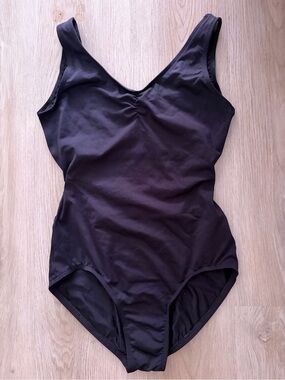 Classic Adult Black Suffolk Cinch Leotard Large